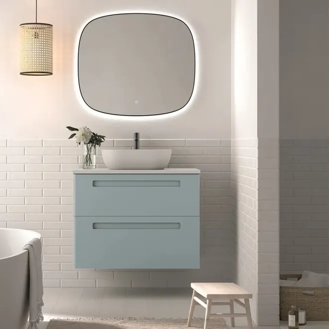 MUEBLE BAÑO FONDO REDUCIDO SUSPENDIDO 100 PARIS 2 CAJONES AVILA DOS