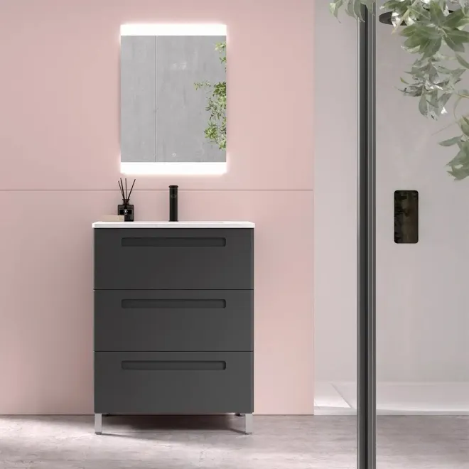 MUEBLE BAÑO 70 PARIS 3 CAJONES AVILA DOS
