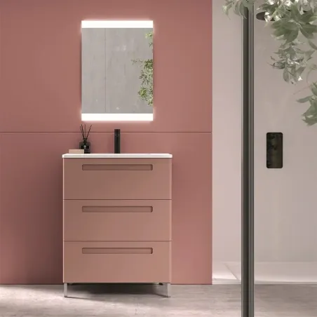 MUEBLE DE BAÑO MODERNO PARIS 3 CAJONES 80