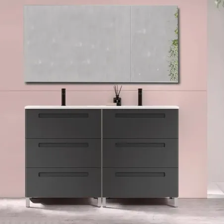 MUEBLE BAÑO 120 PARIS 6 CAJONES AVILA DOS