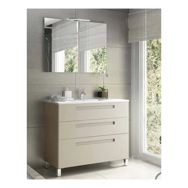 MUEBLE BAÑO FONDO REDUCIDO 80 PARIS 3 CAJONES AVILA DOS