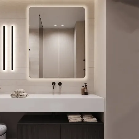 Espejo Baño Luz Led Perimetral Krak Ambiente