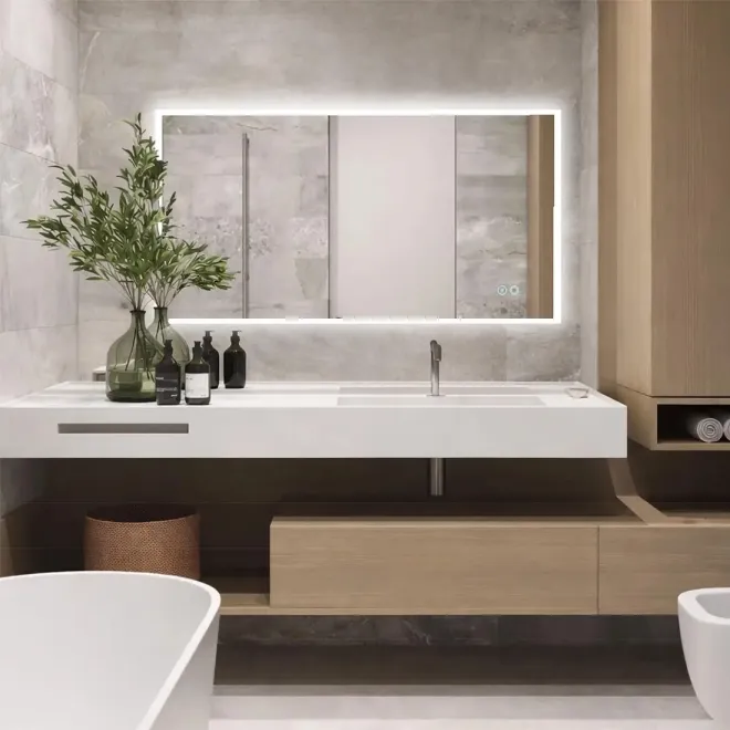 Espejo Luz Led Hermes 70x120 Detalle