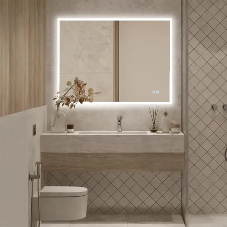 Espejo Luz Led Hermes 80x100 Ambiente
