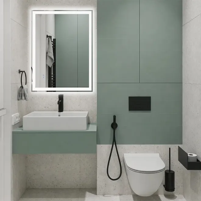Espejo Luz Led Onix 60x80 Ambiente