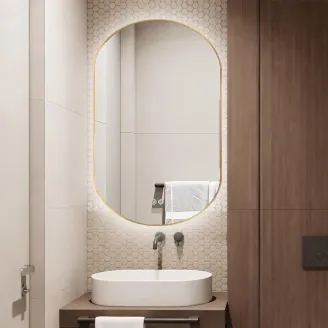 Espejo Led 60x90 Bali Oro Detalle