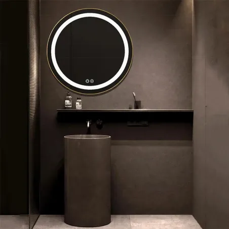 Espejo Baño Led Loto Oro Ambiente
