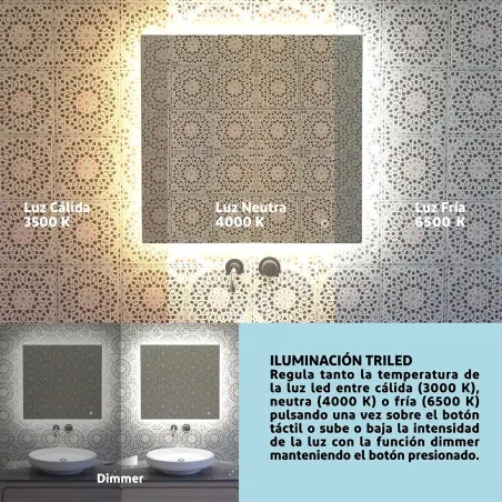 Espejo Baño Led Essence Triled