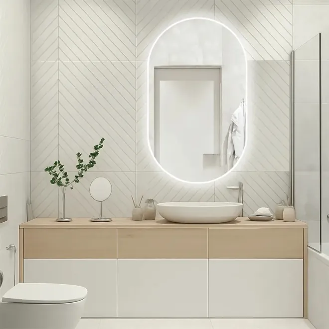 Espejo Luz Led Perimetral Aura Ambiente