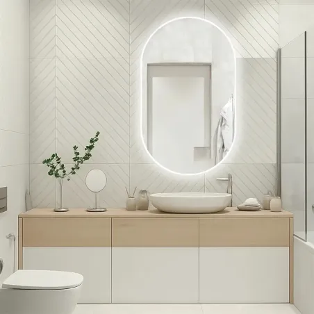 Espejo Luz Led Perimetral Aura Ambiente