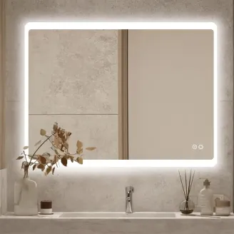 Espejo Baño Luz Led Sirio 80x100 Detalle