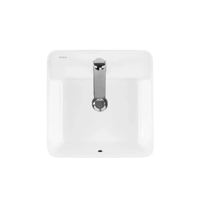 Lavabo Sobreenciemera Sanlife 40x40 Orificio Grifo Técnico
