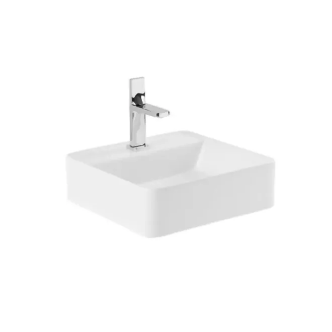 Lavabo Sobreenciemera Sanlife 40x40 Orificio Grifo Técnico