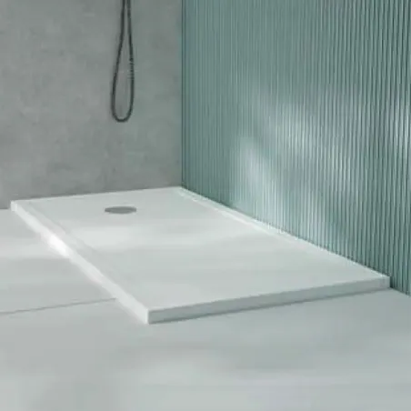 Plato Ducha Cerámico Stepin Extraplano Unisan Blanco
