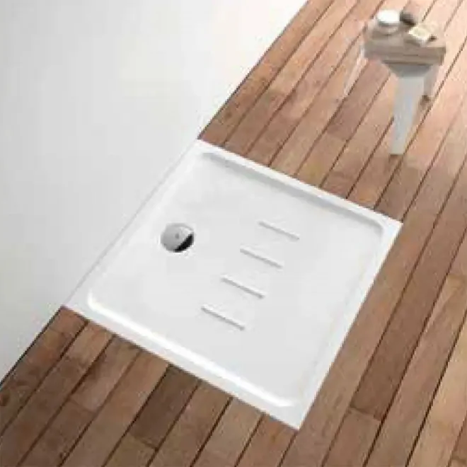 Plato Ducha Cerámico Waterline Encastrar Unisan