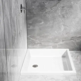 Plato Ducha Acrilico Mosaico Encastrar Unisan