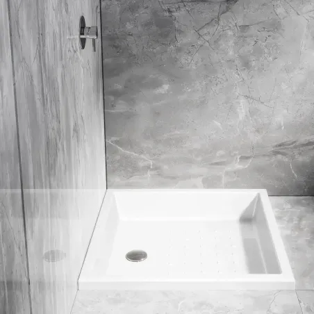 Plato Ducha Acrilico Mosaico Encastrar Unisan