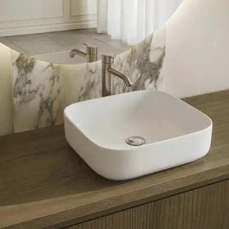 Lavabo Sobre Encimera Azahar 39 Rectangular Baalneo