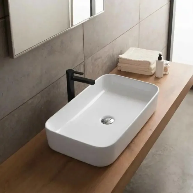 Lavabo Sobre Encimera Azahar 50 Rectangular Baalneo