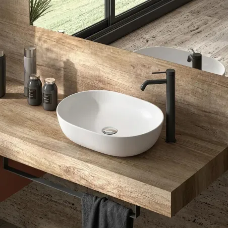 Lavabo Sobre Encimera Ambolo Ovalado Baalneo