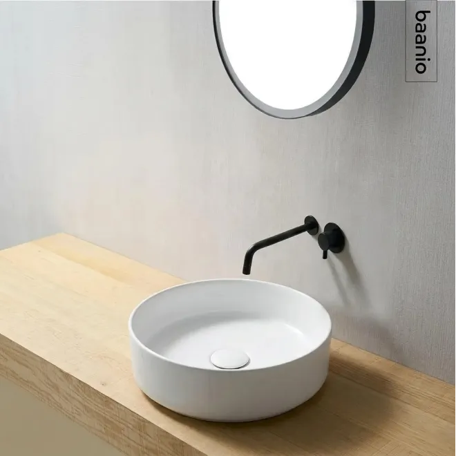 Lavabo Sobre Encimera Auhir Redondo Baalneo