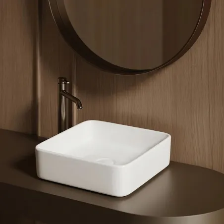 Lavabo Sobre Encimera Saler Cuadrado Baalneo
