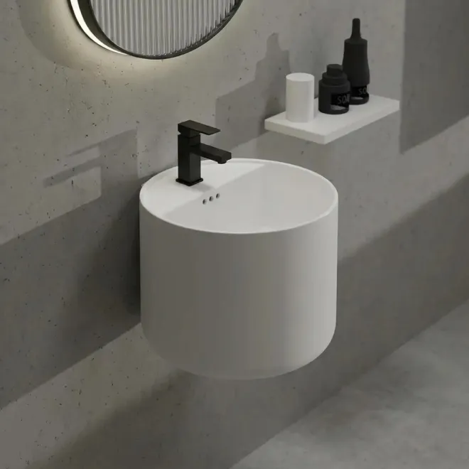 Lavabo Suspendido Baladrar Redondo Baalneo