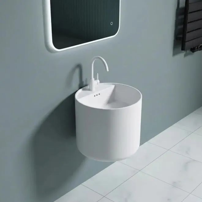 Lavabo Suspendido Baladrar Redondo Baalneo