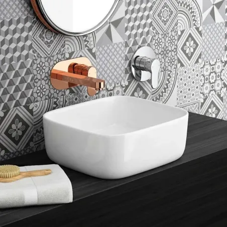 Lavabo Sobre Encimera Cantalar Cuadrado Baalneo