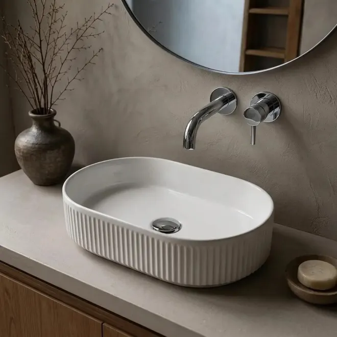 Lavabo Sobre Encimera Litoral Ovalado Baalneo