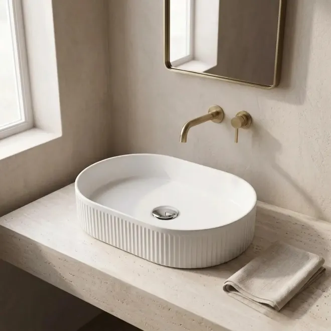 Lavabo Sobre Encimera Litoral Ovalado Baalneo