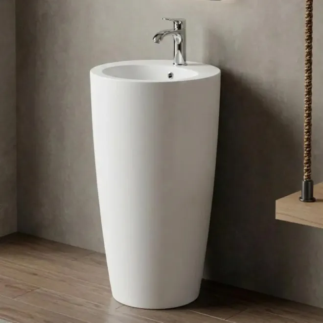 Lavabo Pedestal Oasis Redondo Baalneo