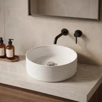 Lavabo Sobre Encimera Rossel Redondo Baalneo