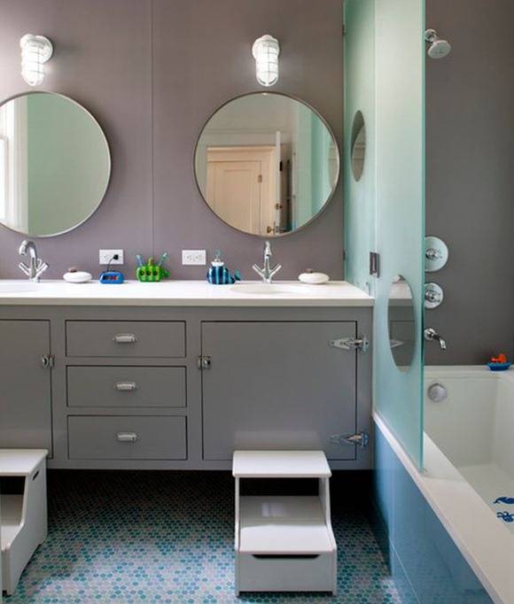 Dazzling-contemporary-kids-bathroom-offers-a-look-of-class5-255x300 Cuarto de baño para niños - Decoracion