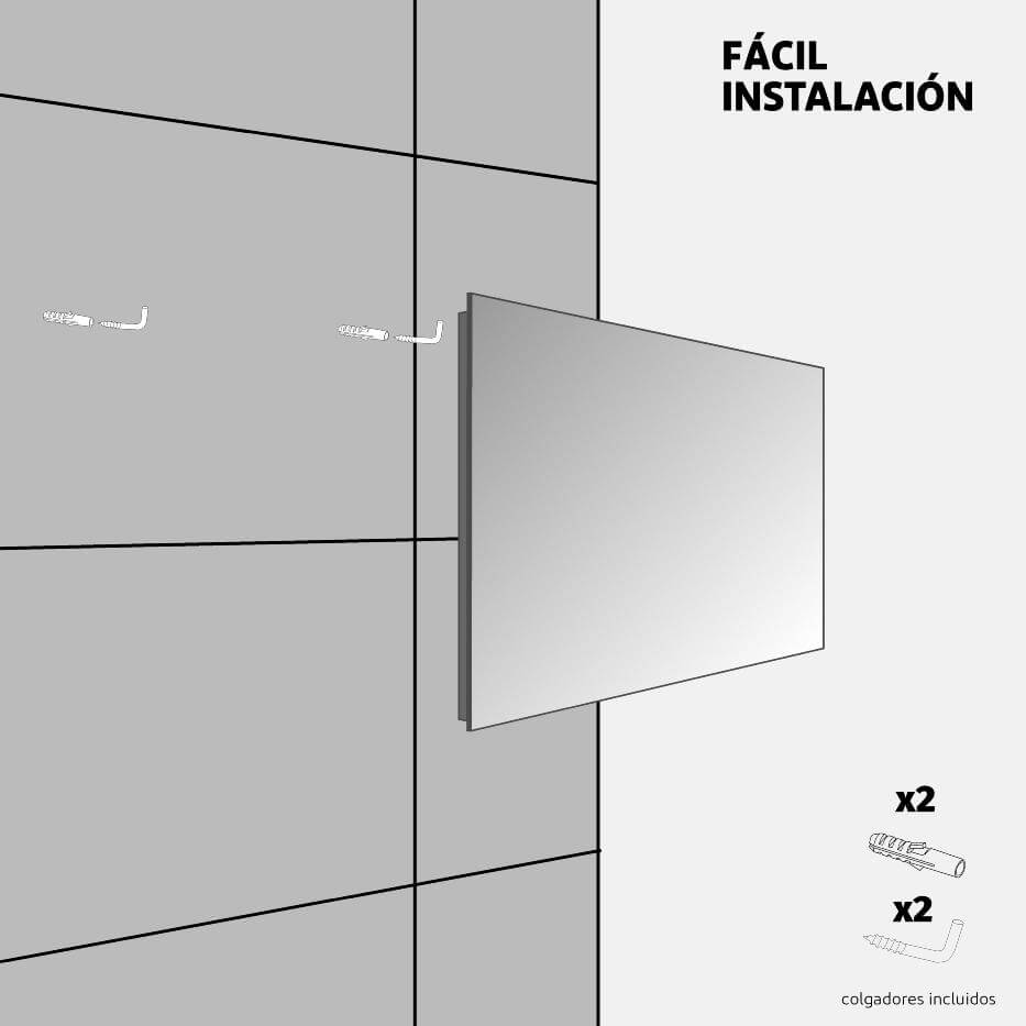 Manual de instalación de espejos de baño