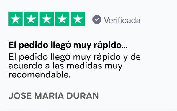 Reseña de cliente en Trustpilot 10