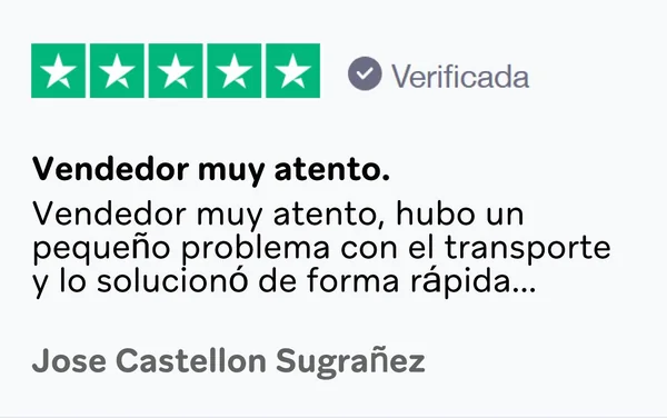 Reseña de cliente en Trustpilot 12
