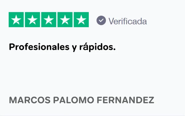 Reseña de cliente en Trustpilot 2