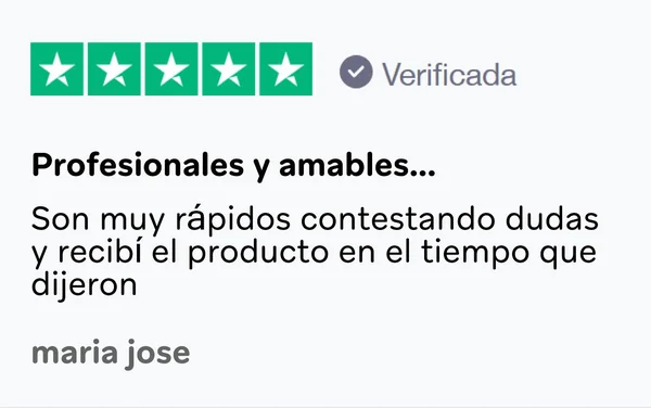 Reseña de cliente en Trustpilot 6