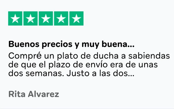 Reseña de cliente en Trustpilot 8