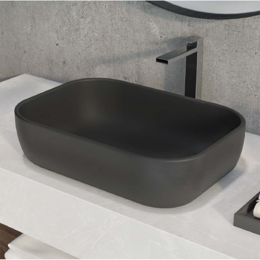 lavabo-negro-mate-horus-1024x1024 Lavabo Sobre Encimera de Baño