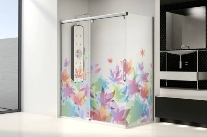 mamparasdecorativas1 Gana originalidad en tu baño. Mamparas de Baño Decoradas