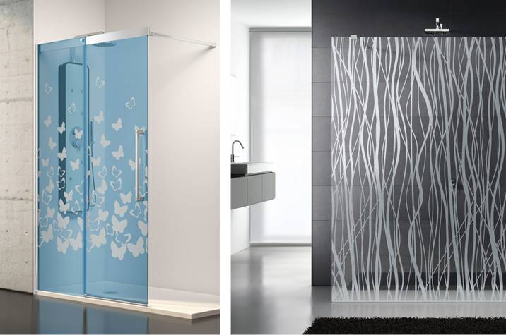 mamparasdecorativas3 Gana originalidad en tu baño. Mamparas de Baño Decoradas